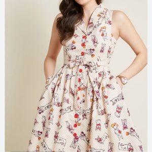 COPY - Modcloth community brunch dress in corgis